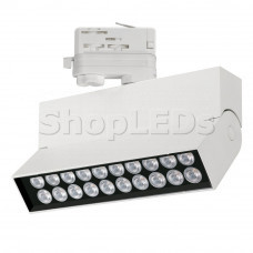 Светильник LGD-LOFT-TRACK-4TR-S170-10W Warm3000 (WH, 24 deg, DALI) (Arlight, IP20 Металл, 3 года)