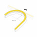 Лента герметичная MOONLIGHT-SIDE-A168-4x10mm 24V Day4000 (7.2 W/m, IP65, 0,5m, wire x1) (Arlight, Образец)
